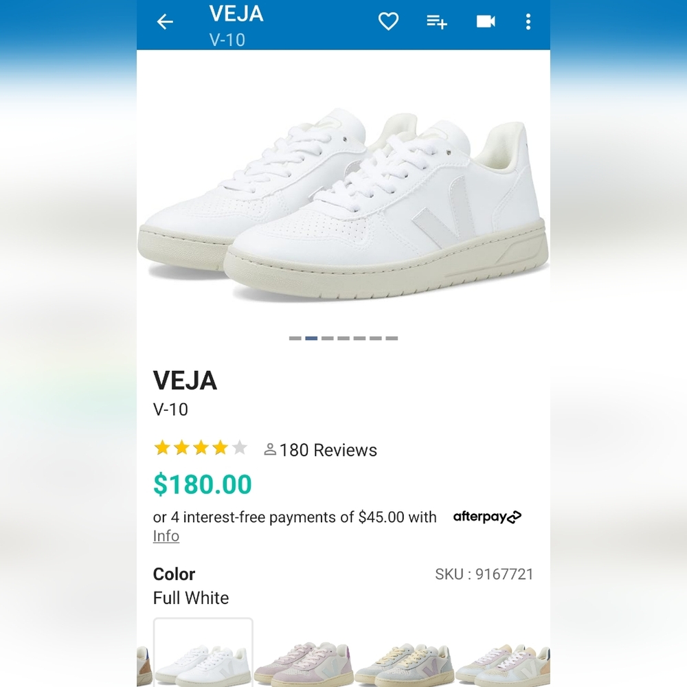 VEJA V-10 extra white